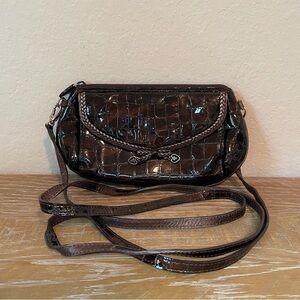Brighton Ophelia Bronze Patent Leather Large Wallet